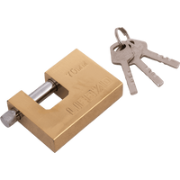 70 mm-es HERMON sárgaréz lakat, fülátmérő 10 mm