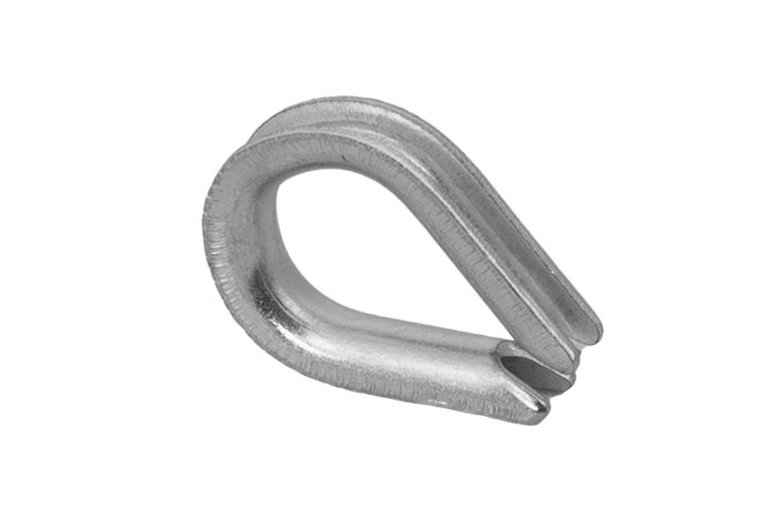 DROMET KU.4 kötélhüvely, acél kagyló, 4 mm