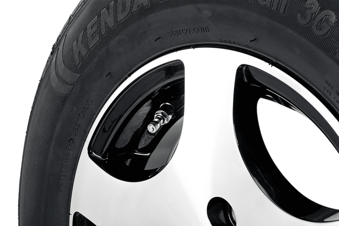 Erősített pótkocsi kerék KENDA GUMIABRONCS 165/80 R13C 96/94N ALU FELNI STARCO polírozott 5Jx13"H2 4X100 ET:30