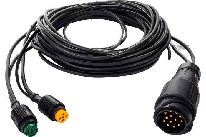 Lámpakészlet: DOBPLAST hátsó lámpák + DOBPLAST LED oldalsó helyzetjelző lámpák + MANTES 5,5 m-es 13 tűs kábelköteg + gyorscsatlakozók