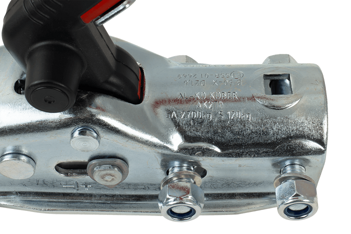 AL-KO AK270 gömbfejű vonóhorog 2700 kg-os utánfutóhoz, 50 mm-es csővonórúddal