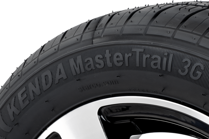 Erősített pótkocsi felni KENDA GUMIABRONCS 195/50 R13C 104/102N ALU FELNI STARCO polírozott 6Jx13"H2 5x112 ET:30