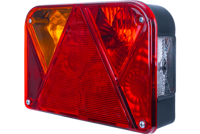 Lámpakészlet: DOBPLAST DPT35 hátsó lámpák + ASPÖCK FLEXIPOINT I oldalsó helyzetjelző lámpák + MANTES 4,5 m-es 7 tűs kábelköteg