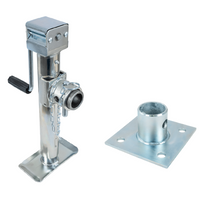 Kihúzható tartó UNITRAILER TJ5001+TJ5002A adapterrel 1300 kg-os platós pótkocsihoz 364-614 mm