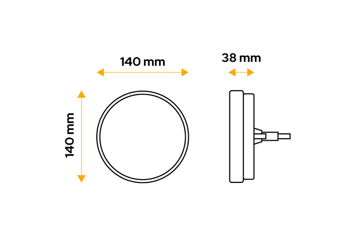 TT TECHNOLOGY TT.12519L LED hátsó lámpa 3 funkciós bal
