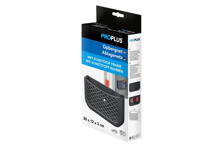 ProPlus 230038 tárolóhálós zseb kerettel 200x120mm