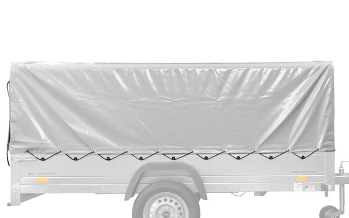Váztakaró h-800 UNITRAILER ponyva pótkocsihoz 264x125cm GARDEN 264 KIPP és EXPERT PLUS 2612