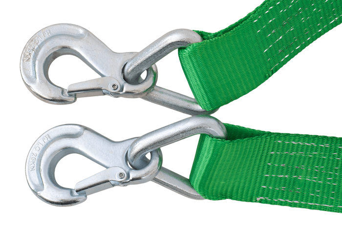 Vontatókötél horgokkal HILLS vonópánt 5m/60mm/6t zöld