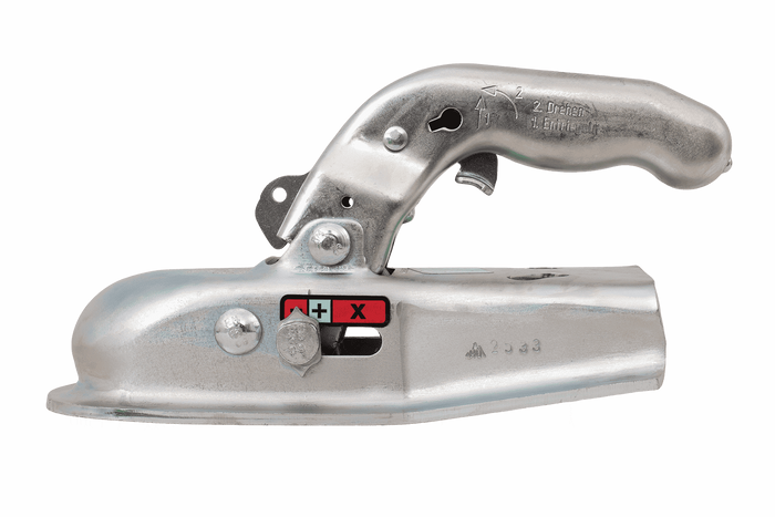 KNOTT 6E0071.001 gömbfejes vonóhorog 750 kg-os pótkocsihoz V-típusú vonórúddal