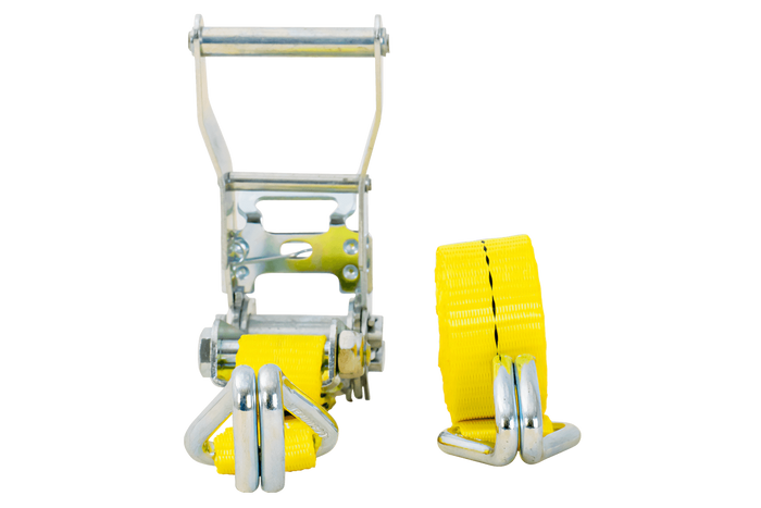 Négy darabos UNITRAILER szállítószalag-készlet feszítővel 4m/25mm/1t sárga