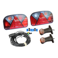 Lámpakészlet: ASPÖCK hátsó lámpák + ASPÖCK oldalsó helyzetjelző lámpák + MANTES 7m 7 tűs kábelköteg + gyorscsatlakozók