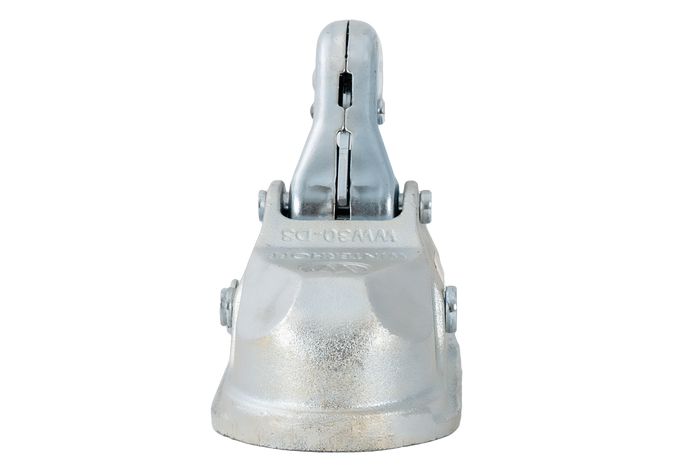 WINTERHOFF WW30-D3-K1414 gömbfejes vonóhorog 3000 kg-os pótkocsihoz, 50 mm-es csővonórúddal, öntöttvas