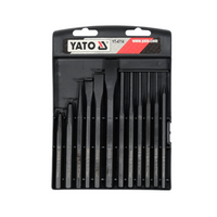 YATO YT-4714 véső és lyukasztó készlet, 12 darabos.