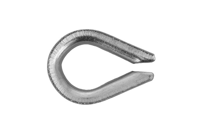 DROMET KU.4 kötélhüvely, acél kagyló, 4 mm