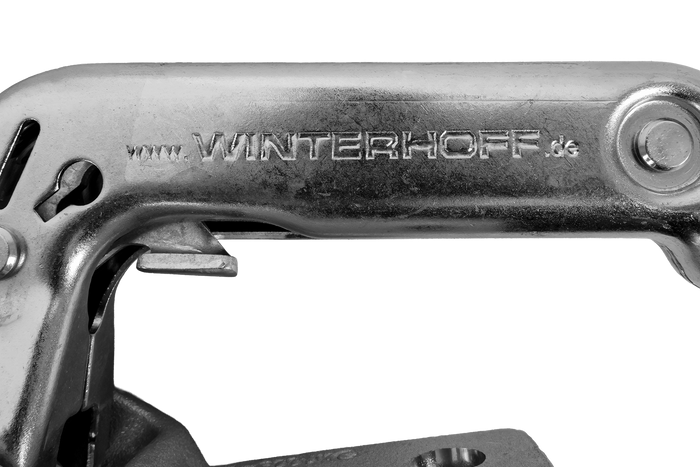 WINTERHOFF WW 30-D3-K1212 gömbfejű vonóhorog 3000 kg-os pótkocsihoz, 50-51 mm-es csővonórúddal, öntöttvas