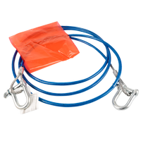 LAMPA acélsodronyos vontatókötél kengyellel 3,5m/6mm/3t kék