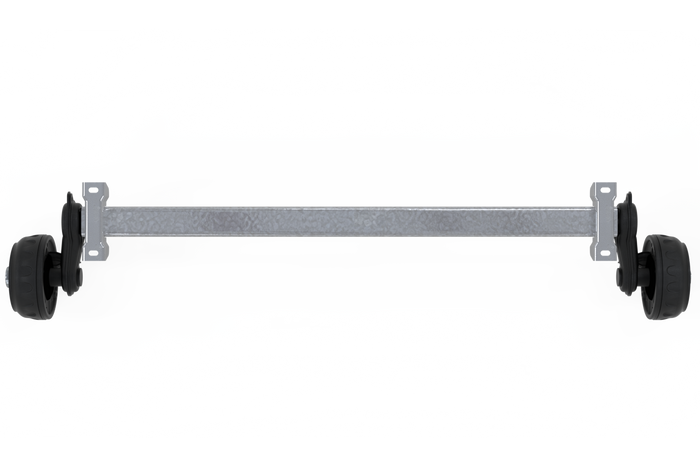 KNOTT VGB13M fékezett tengely pótkocsihoz/szállítóhoz 1350kg 900mm 1350mm 5x112