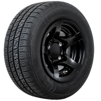 Erősített pótkocsi kerék KENDA GUMIABRONCS 195/55 R10C 98/96N ALUMÍNIUM FELNI STARCO fekete 6Jx10"H2 5x112 ET:-4
