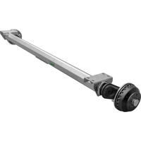 AL-KO COMPACT fékezős hajóutánfutó tengely 1350kg 1645/1755mm 2200mm 5x112