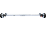 AL-KO EURO fékezett tengely pótkocsihoz/autószállítóhoz 1800kg 1800mm 2300mm 5x112