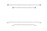 Lapos ponyvatartó ProPlus utánfutóhoz 340918V01, állítható 152–220 cm