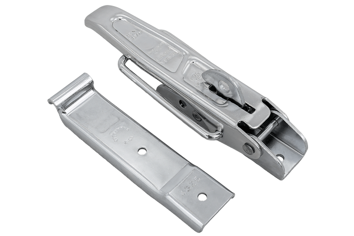 Oldalsó vonóhorog STEELPRESS ZB-01+Z-02 rögzítővel a pótkocsi teljes oldalsó zárásához