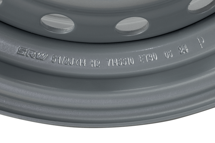 Acélfelni UNITRAILER pótkocsihoz 5.5Jx14"H2 5x112 ET:30