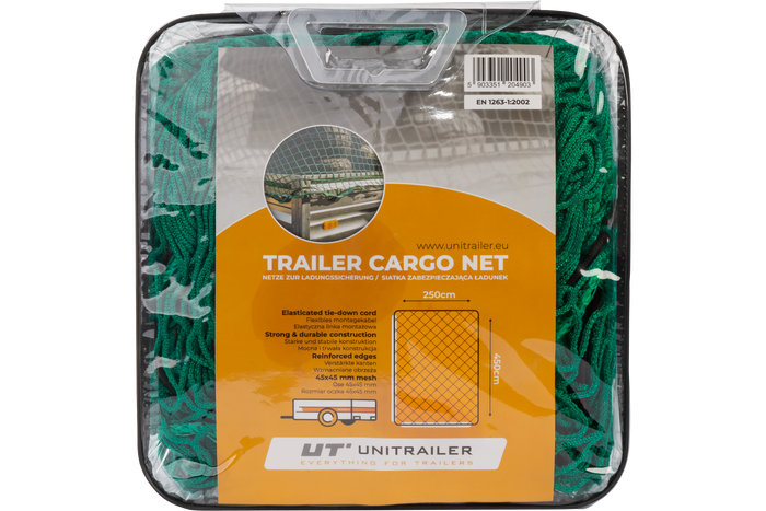 Szállítóháló UNITRAILER pótkocsihoz, a pótkocsi rakományának rögzítésére 250x400cm
