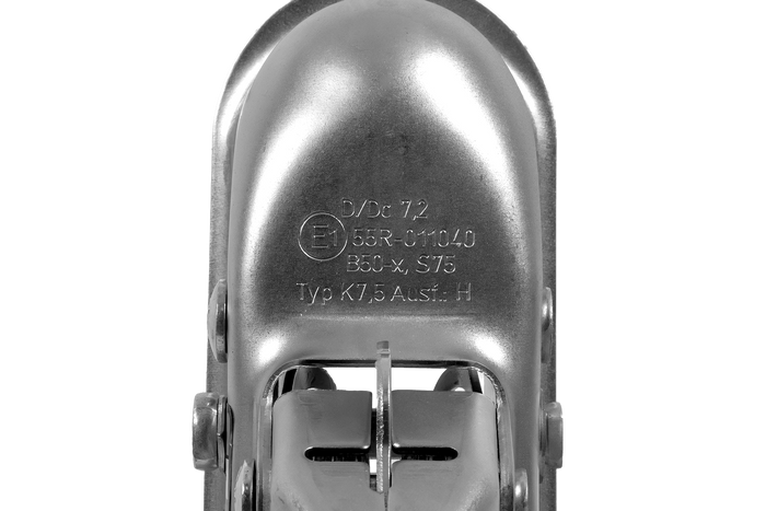 KNOTT K7.5-H+KZE7.5 gömbfejes vonóhorog 750 kg-os pótkocsihoz V-típusú vonórúddal