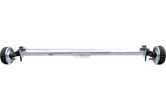 AL-KO EURO fékezett tengely pótkocsihoz/autószállítóhoz 1800kg 1800mm 2300mm 5x112