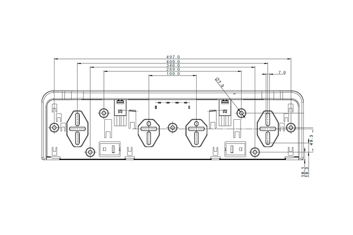 Rendszámtábla keret LED világítással FRISTOM FT-264 LED M15