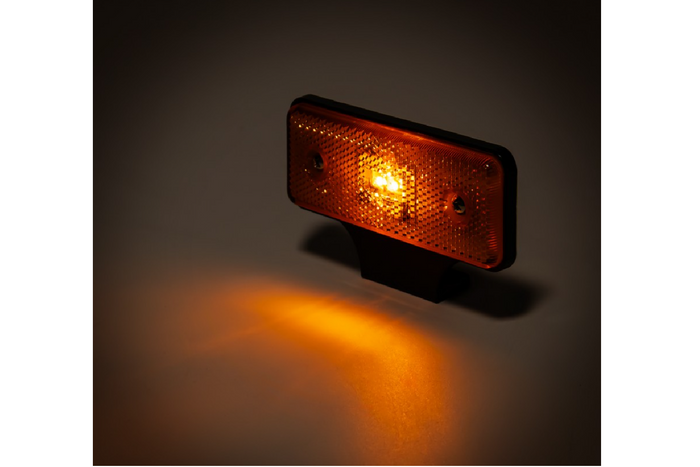 KAMAR L1035-B LED-es helyzetjelző lámpa, narancssárga, univerzális, tartóval