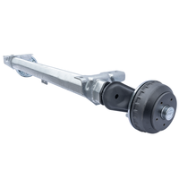 AL-KO COMPACT fékezős hajóutánfutó tengely 1350kg 1150mm 1670mm 5x112