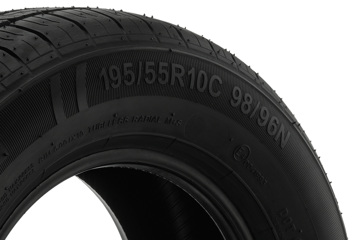 KENDA KR101 megerősített pótkocsi gumiabroncs 195/55 R10C 98/96N