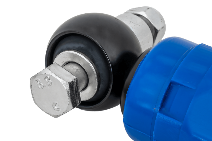 AL-KO nyolcszögletű lengéscsillapító pótkocsi tengelyekhez 1350-2700 kg-os teherbírással, egyes és tandem tengelyekhez