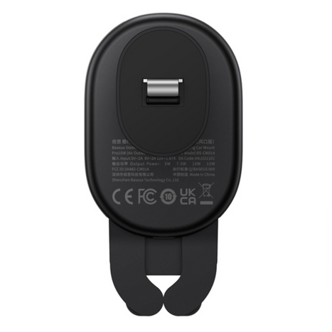 BASEUS Stable Gravitional autós telefontartó Qi 15W vezeték nélküli töltéssel a szellőzőnyílásba