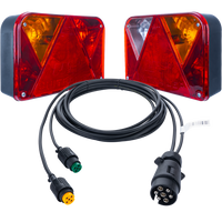 DOBPLAST DPT35 hátsó lámpák + MANTES 4m 7 tűs kábelköteg