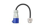 Adapter CEE csatlakozódugóval és UK aljzattal, UK ProPlus 373522DE kábel, 40 cm, 16A 230V