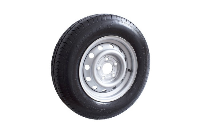 Két megerősített kerék szett pótkocsihoz LINGLONG GUMIK 165/80 R13C 96/94N UNITRAILER FELNIK 4.5Jx13"H2 5x112 ET:30