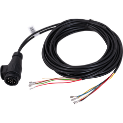 MANTES elektromos szerelés, utánfutó kábelköteg, 7 m, 13 tűs csatlakozó, 6,3-as csatlakozók