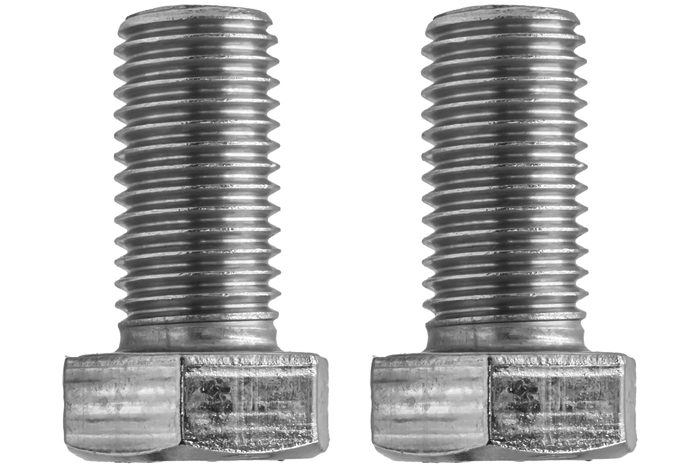 Csavarok anyákkal a DROMET M10x25 támasztókerék rögzítéséhez, 2 csavarból és 2 anyából álló készlet