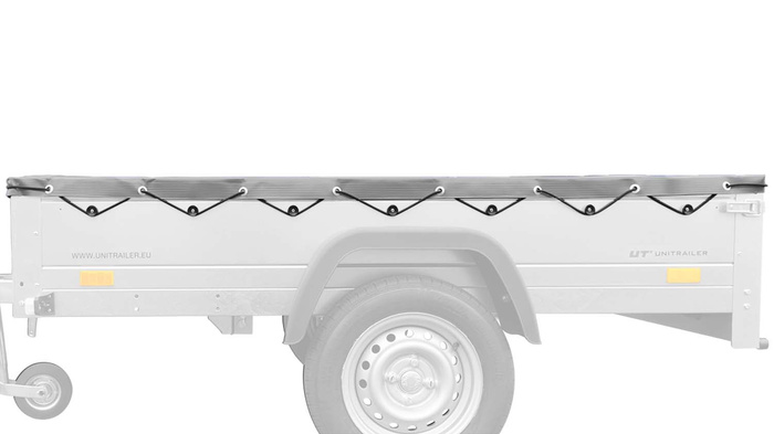 UNITRAILER lapos ponyva pótkocsihoz 200x125cm KERTI PÓTKOCSI 201 KIPP