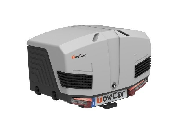 Vonóhorogra szerelhető csomagtartó doboz V3 szürke LED kiadás