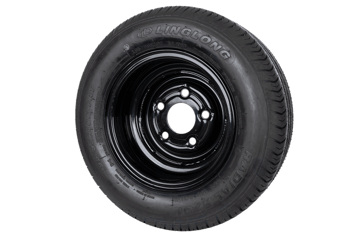 Megerősített pótkocsi kerék LINGLONG GUMIABRONCS 195/55 R10C 98/96N UNITRAILER FELNI fekete 6Jx10"H2 5x112 ET:-4