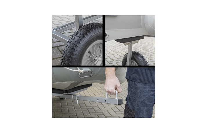 ProPlus 740024CR szállítókocsi könnyű hajók szállításához, 70 kg-os pontonnal