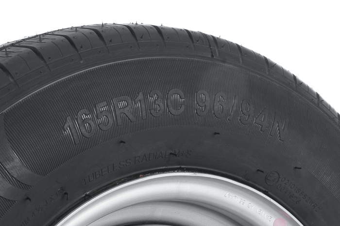 Megerősített pótkocsi kerék KENDA GUMIABRONCS 165/80 R13C 96/94N KENDA FELNI 4.5Jx13"H2 5x112 ET:30
