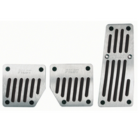 LAMPA TOURING BLACK PILOT alumínium pedálborítások csúszásgátló gumival