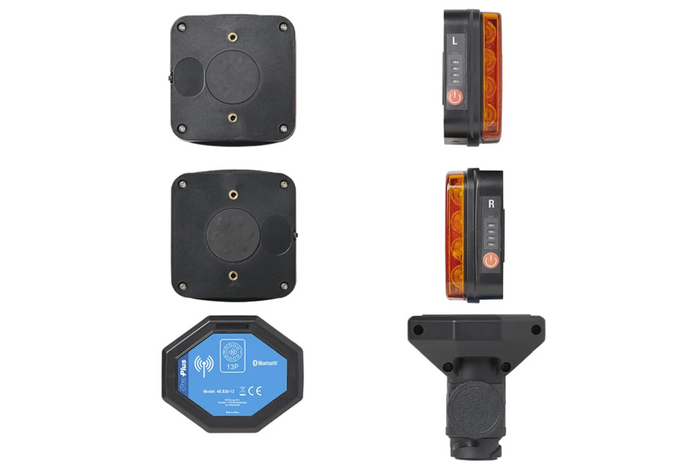 ProPlus LED 13 tűs hátsó lámpák 4 funkcióval, bal + jobb, mágneses, bluetooth-os