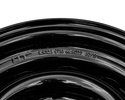 Acélfelni UNITRAILER utánfutóhoz, fekete, 5.5Jx13"H2, 5x112 ET:30