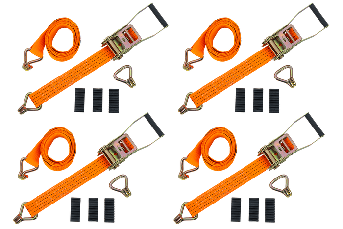 Négy darabos 3 pontos szállítóheveder feszítővel UNITRAILER 3m/50mm/4t pótkocsihoz